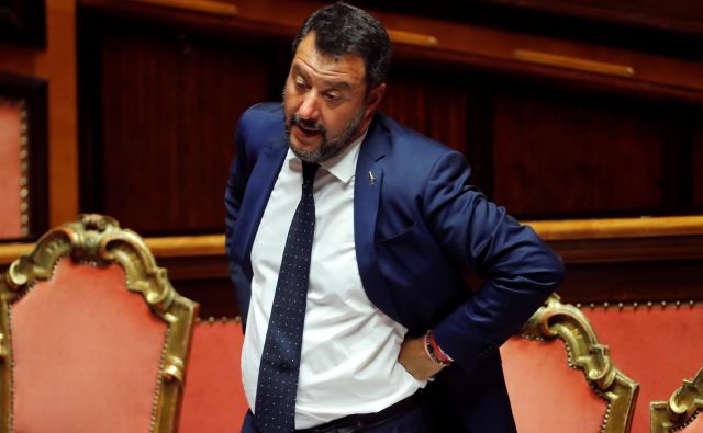 Matteo Salvini je z referendumom poskušal izsiliti spremembo volilnega sistema, na podlagi katerega bi lahko Liga še dodatno okrepila svoj položaj. Foto: Reuters