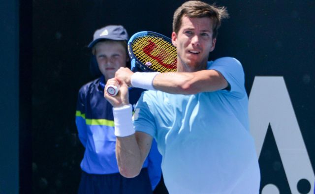 Aljaž Bedene je ocenil, da bi lahko Jamesa Duckwortha ugnal v treh nizih, a jih je potreboval pet. FOTO: AFP