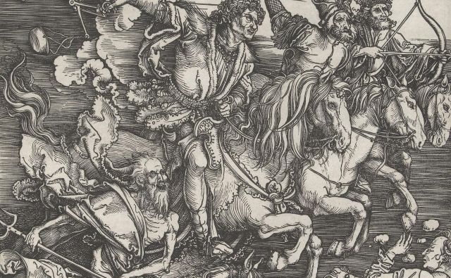 Albrecht Dürer: Štirje jezdeci apokalipse, 1497 FOTO: Wikipedia