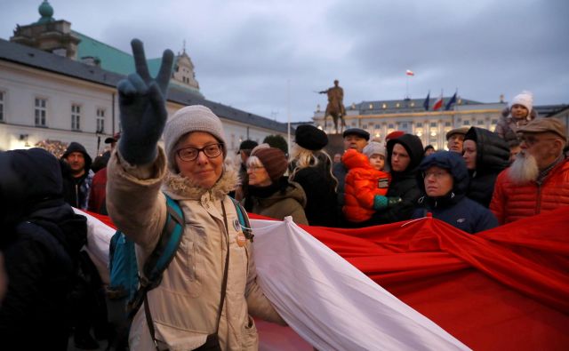 Reforme sodne oblasti so izzvale množične proteste. FOTO: Reuters