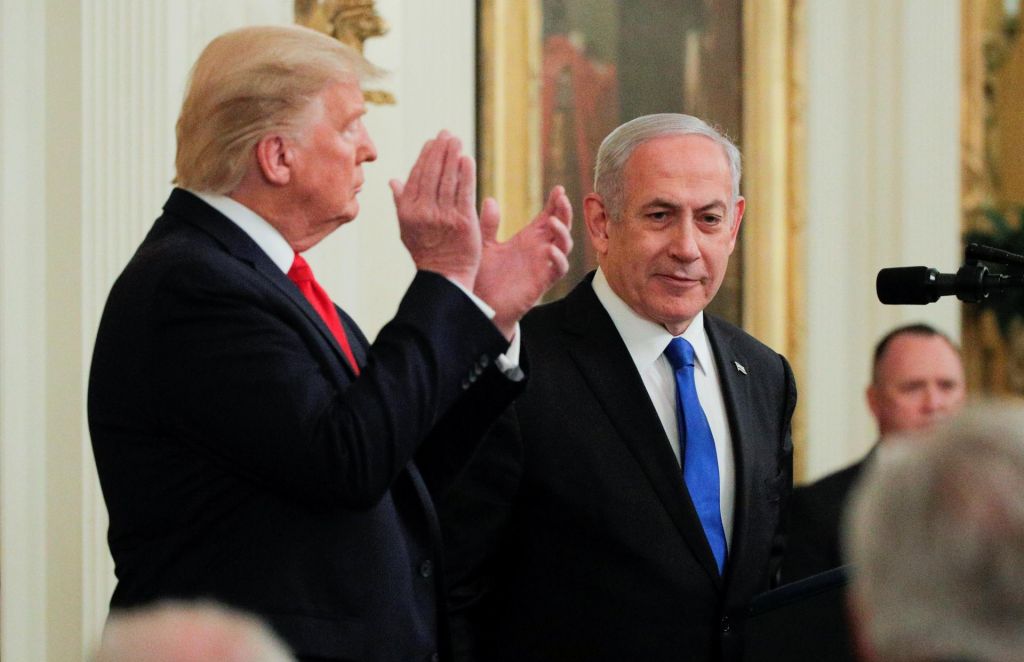 FOTO:Trumpova »vizija« za mir med Izraelom in Palestinci