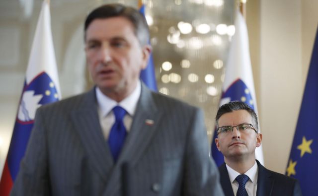 Pahor bo v torek začel posvetovanja vodij poslanskih skupin glede prihodnje politične situacije po nedavnem odstopu Šarca s položaja predsednika vlade. FOTO: Leon Vidic/Delo