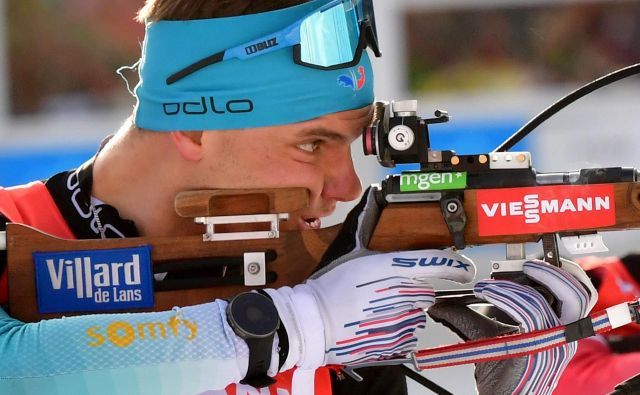 »Hvala tudi Martinu Fourcadu. Z njim treniram šest, sedem let. Z njim delam enak obseg, predvsem pa se od njega veliko učim,« je dejal Jacquelin. FOTO: Tiziana Fabi/AFP