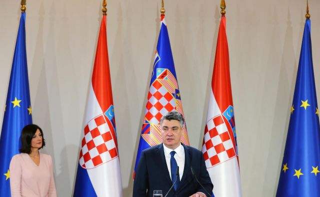 Lahko od novega hrvaškega predsednika Zorana Milanovića pričakujejo premik glede reševanja vprašanja arbitražne razsodbe? FOTO: Antonio Bronic/Reuters