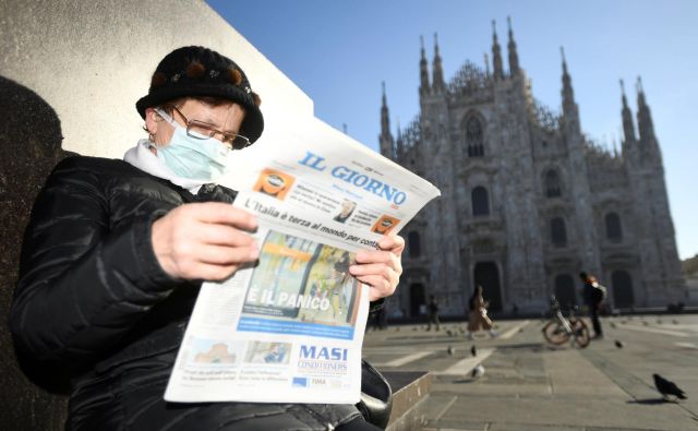 Koronavirus je v Italiji zahteval štiri življenja. FOTO: Flavio Lo Scalzo/Reuters