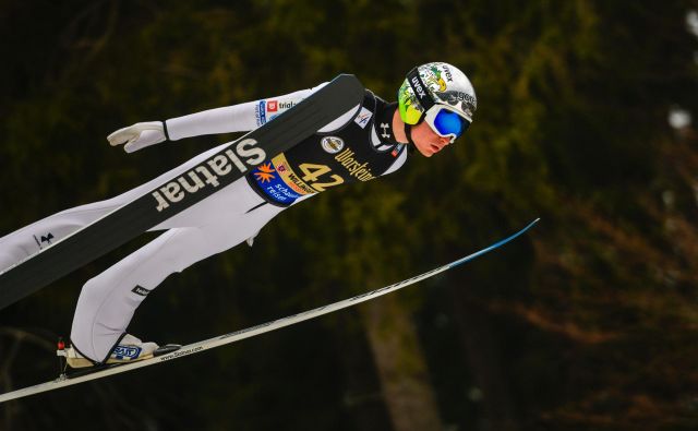 Anže Lanišek je bil najboljši Slovenec v Lahtiju. FOTO: AFP