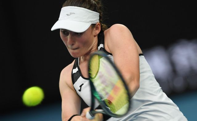 Tamara Zidanšek je turnir serije WTA v Monterreyju začela z odmevno zmago. FOTO: AFP