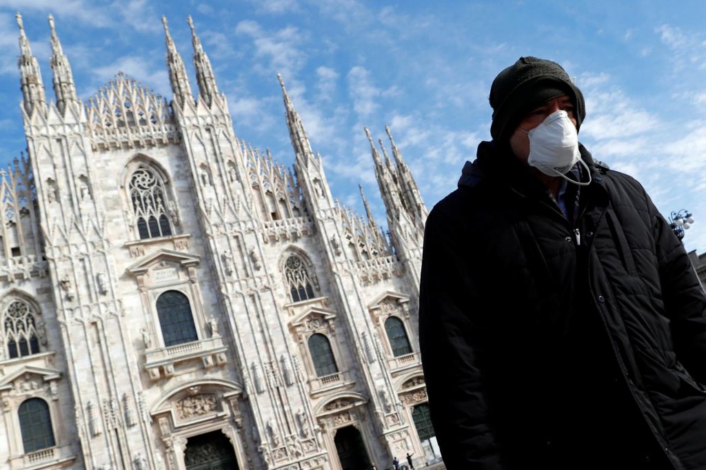 FOTO:V Italiji umrlo že 107 ljudi, nova okužba tudi na Hrvaškem