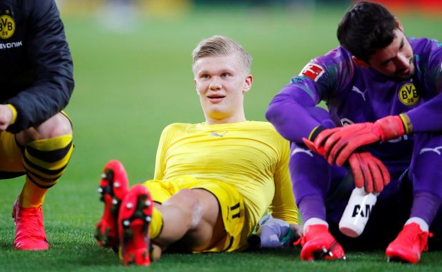 Borussiin čudežni deček Erling Braut Haaland bo v Parizu nastopil na praznem štadionu. FOTO: Reuters