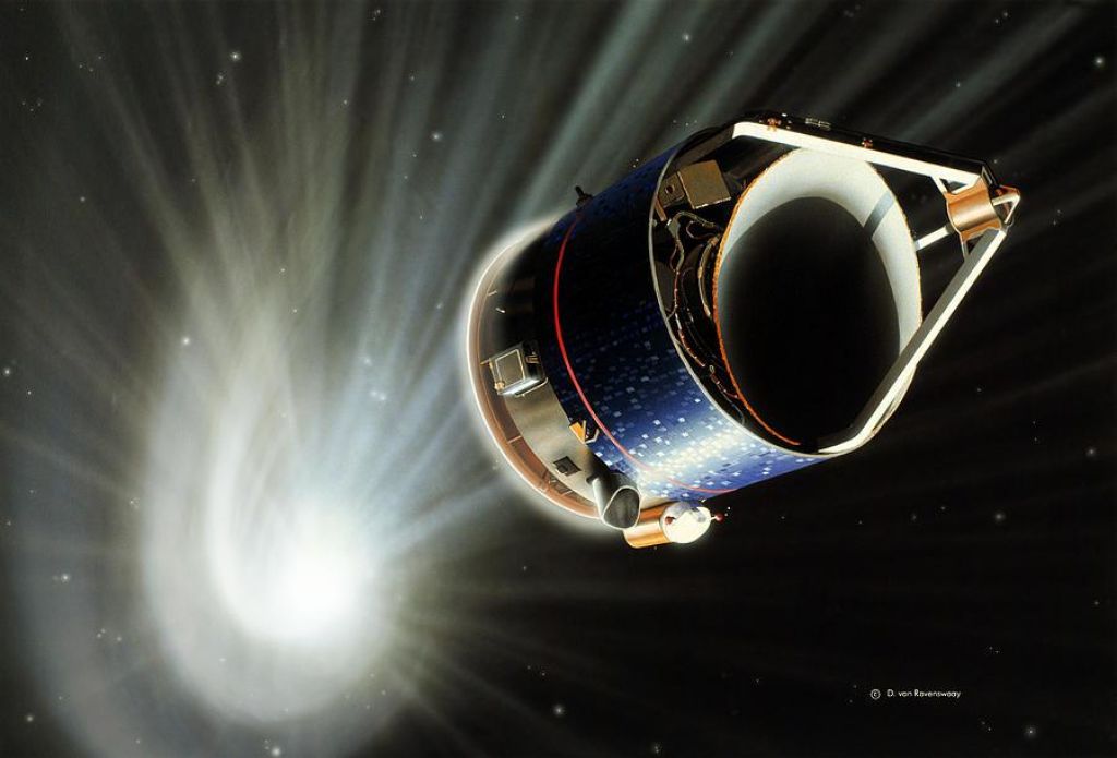 FOTO:Sonda, ki je preživela kanonado s kometa