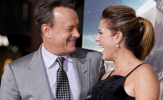 Tom Hanks in Rita Wilson FOTO: Fred Prouser Reuters