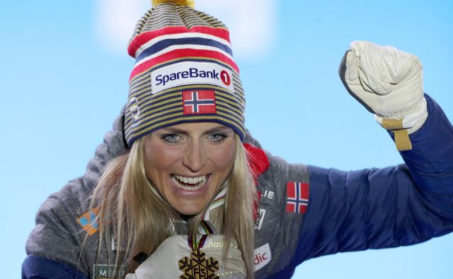 Therese Johaug je s kolegi iz norveške reprezentance že končala sezono. FOTO: AFP