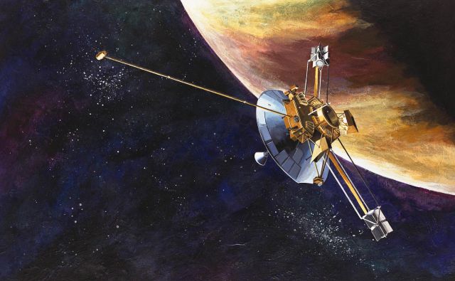 Umetniška upodobitev sonde Pioneer 10 FOTO: Nasa
<div>
<div> </div>
</div>

<div>
<div> </div>
</div>
