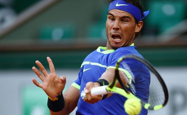 Rafael Nadal je že 12-krat zmagal na turnirju v Parizu, na naskok na 13. lovoriko bo moral počakati. FOTO: AFP