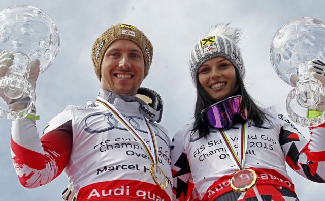 Marcel Hirscher se je lani upokojil, Anna Veith pa ne dosega več takšne tekmovalne ravni kot nekoč. FOTO: Tomi Lombar/Delo