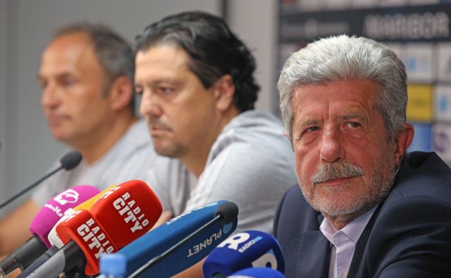 Predsednik NK Maribor Drago Cotar, Zlatko Zahović in Darko Milanič nikoli več ne bodo zmagovali skupaj. FOTO: Tadej Regent/Delo