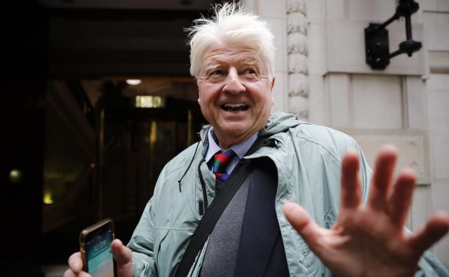 Stanley Johnson je na referendumu leta 2016 glasoval za obstanek Velike Britanije v EU. FOTO: Tolga Akmen/AFP