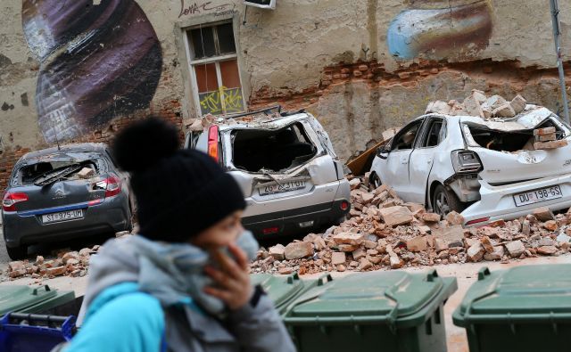 Epicenter potresa na Hrvaškem je bil 16 kilometrov severno od Zagreba na globini desetih kilometrov. Foto: Antonio Bronić/Reuters