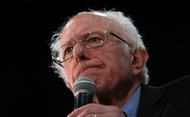 Bernie Sanders med februarsko kampanjo v Južni Karolini. FOTO: Jim Watson Afp