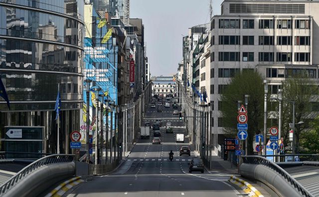 V Belgiji že mesec dni veljajo strogi ukrepi, podaljšani so bili do 3. maja.FOTO: AFP
