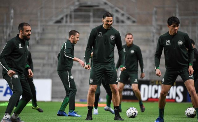 Zlatan Ibrahimović se je vrnil na trening v Tele2 Areni. FOTO: AFP