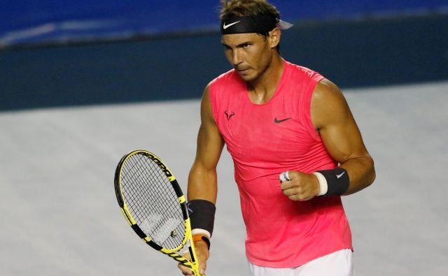 Rafael Nadal je konec februarja še nastopil na OP Mehike v Acapulcu. FOTO: Reuters