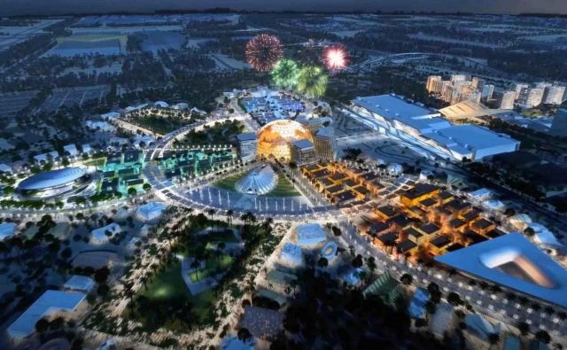 Dubaj je v infrastrukturo svetovne razstave nameraval vložiti 6 milijard evrov.<br />
Foto Expo Dubaj