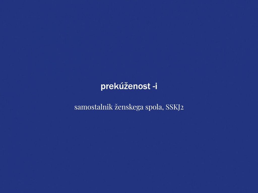 Prekúženost 