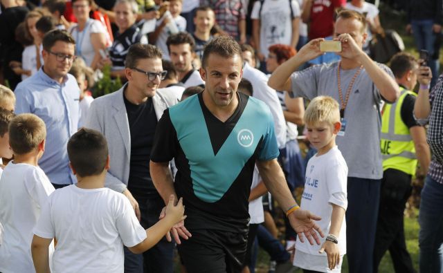 Alessandro Del Piero je bil pred dvema letoma tudi na dobrodelnem spektaklu v Biljah. FOTO: Leon Vidic/Delo