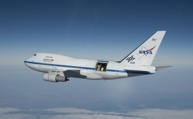 Teleskop Sofia na boeingU. FOTO: Nasa