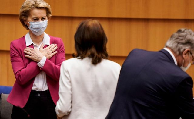 Predsednica evropske komisije Ursula von der Leyen vse članice poziva, naj pozabijo na stare predsodke in razhajanja ter zagotovijo nov začetek. Foto: AFP