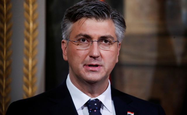 Hrvaški premier Minister Andrej Plenković. Foto: Gonzalo Fuentes/Afp