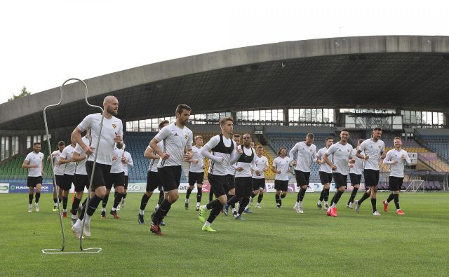Nogometaši Maribora so se med prvimi začeli pripravljati na svojem štadionu. FOTO: NK Maribor
