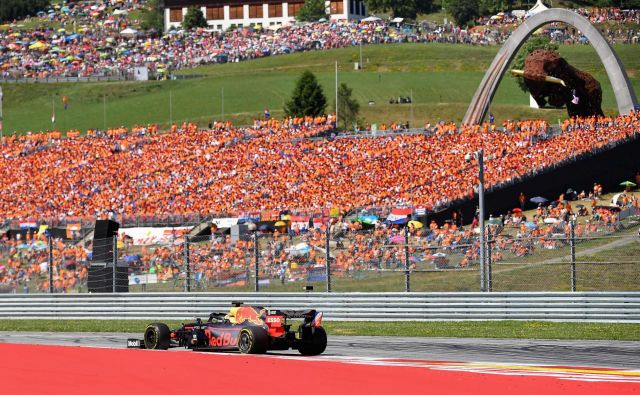 Lansko dirko v Avstriji je dobil Max Verstappen. FOTO: AFP