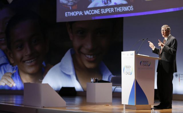 Ameriški milijarder in filantrop Bill Gates je ustanovitelj zavezništva za cepljenje Gavi in eden od njegovih največjih donatorjev. FOTO: Reuters