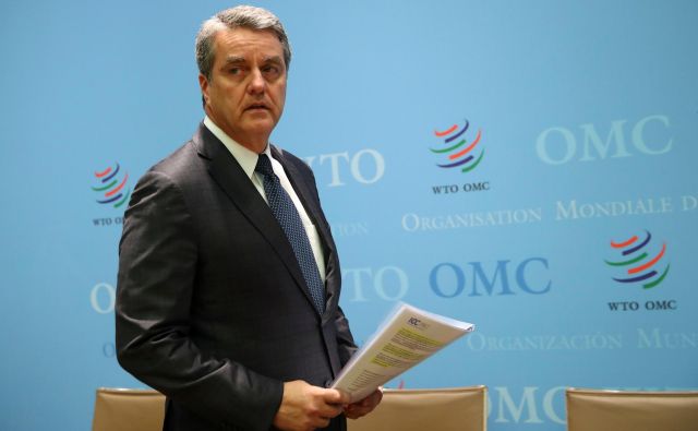 Konec avgusta bo dosedanji direktor WTO Roberto Azevêdo predčasno končal mandat. FOTO: Denis Balibouse/Reuters