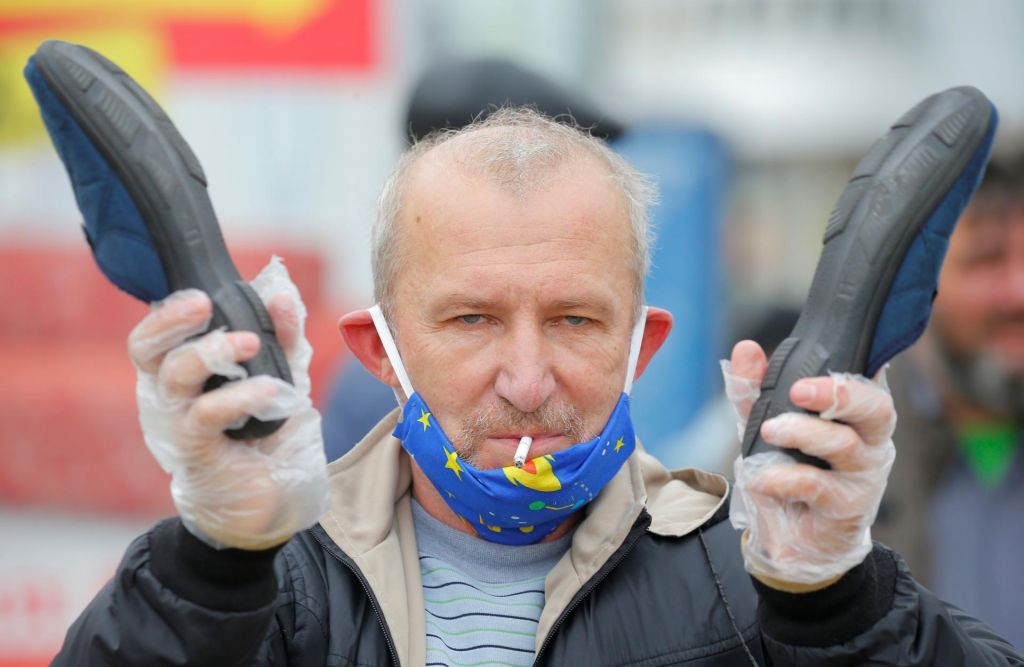 Proti Lukašenku s copati v rokah