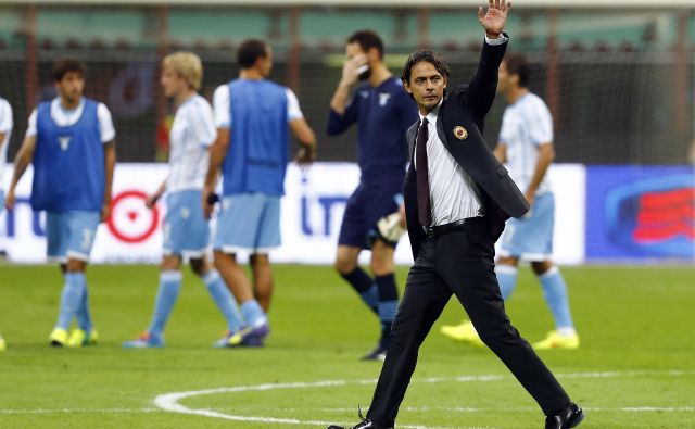 Filippo Inzaghi se je po neposrečenih trenerskih izkušnjah pri Milanu, Venezii in Bologni izkazal pri Beneventu in z rekordnim dosežkom moštvo popeljal v najmočnejšo ligo. FOTO: Stefano Rellandini/Reuters