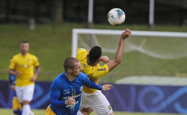 Žan Zaletel (v modrem dresu) se pod vodstvom Dušana Kosića je eden od najbolj zanesljivih mož v celjskem moštvu  FOTO: Jože Suhadolnik/Delo