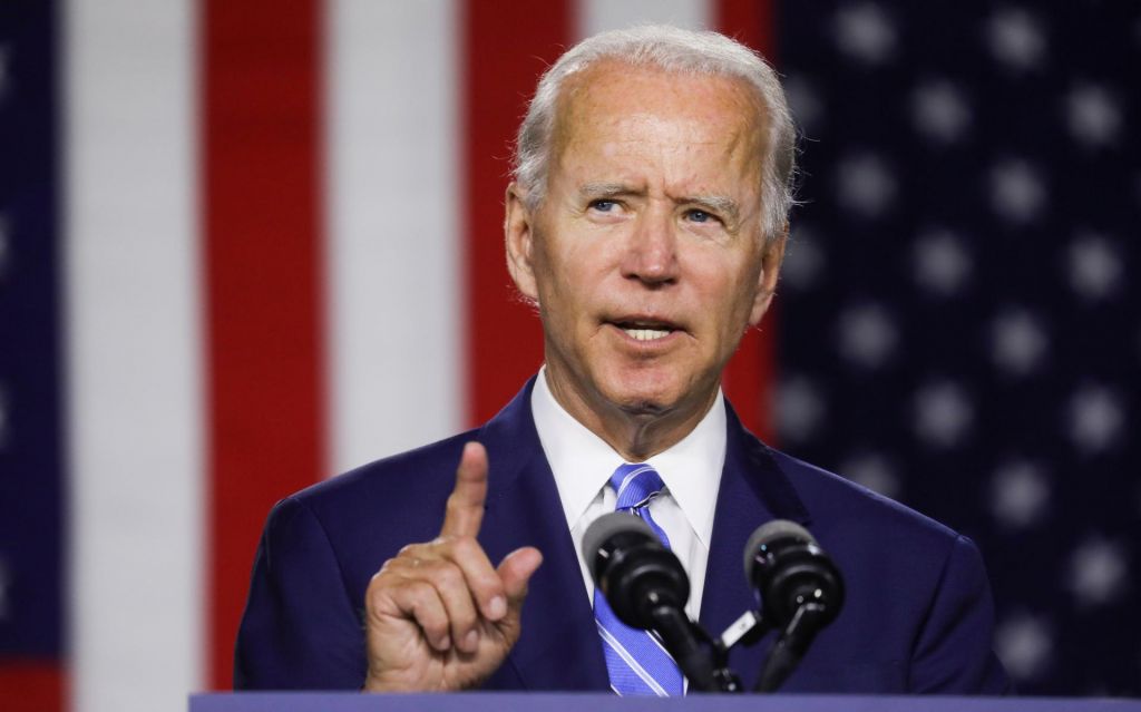 Predsedniški kandidat Joe Biden se predstavlja