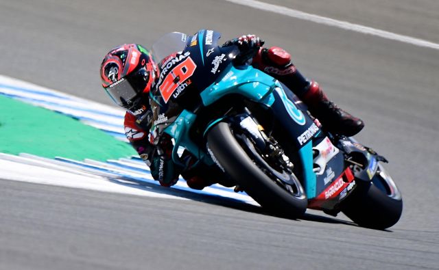 Fabio Quartararo je pred prvo dirko sezone v razredu motogp uveljavil vse svoje odlike. FOTO: Javier Soriano/AFP