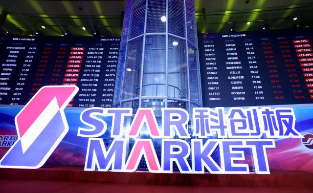 Star Market je zanimiv predvsem za prve izdaje delnic kitajskih tehnoloških podjetij. FOTO: China Stringer Network/Reuters