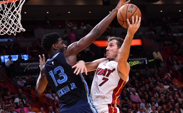 Goran Dragić je uspešno opravil s prvo tekmo in prispeval 11 točk za Miami. FOTO: Steve Mitchell/Usa Today Sports