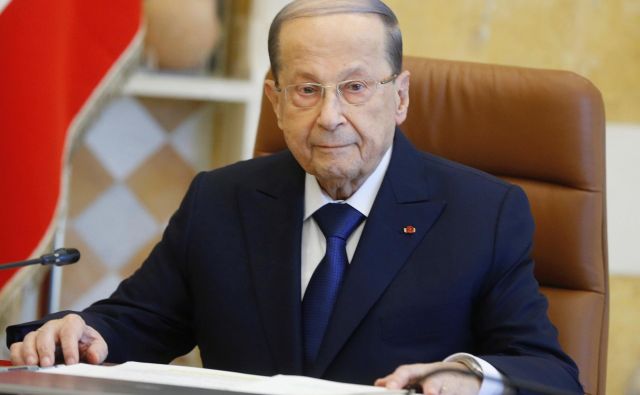 Lebanon&#39;s President Michel Aoun attends the cabinet meeting at the presidential palace in Baabda, Lebanon January 22, 2020. REUTERS/Mohamed Azakir Foto Mohamed Azakir Reuters