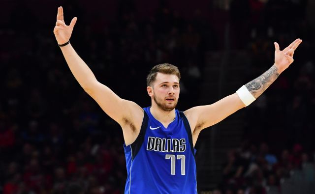 Luka Dončić se bo najprej pomeril s Houstonom. FOTO: Ken Blaze/USA Today Sports