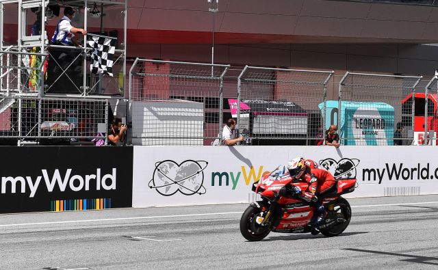 Andrea Dovizioso je na Spielbergu dosegel svojo prvo zmago sezone. FOTO: Joe Klamar/AFP