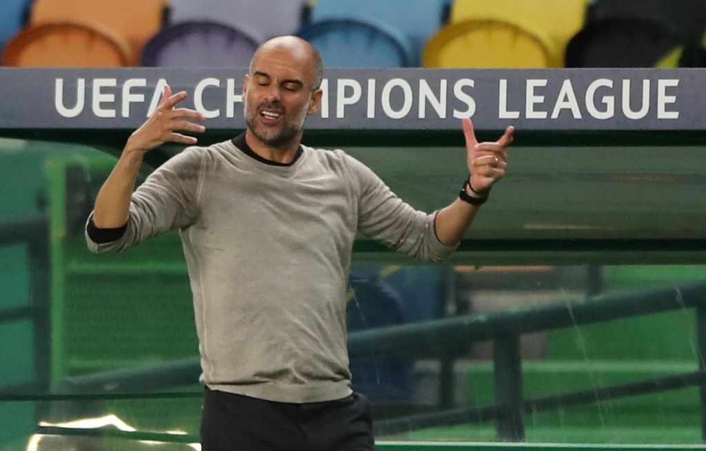 Guardiola se je posul s pepelom