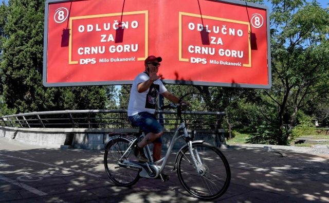 Demokratski stranki socialistov (DPS) Mila Đukanovića, ki je na oblasti od leta 1990, se obeta najslabši rezultat doslej. Foto: Savo Prelevic/Afp