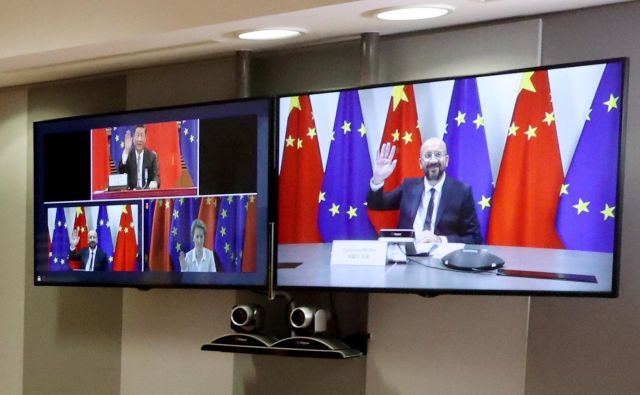 Kitajska se zaveda, da je za evropske proizvajalce izjemno pomemben trg, zato pričakuje, da EU ne bo zaostrovala zunanje politike. FOTO: Yves Herman/Reuters