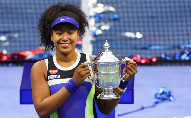 Japonka Naomi Osaka je po hudem boju prišla do druge zmage na OP ZDA, potem ko je bila najboljša tudi leta 2018.  FOTO: Matthew Stockman/AFP